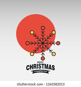 Christmas card with creative elegant design and light background vector