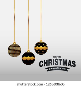 Christmas card with creative elegant design and light background vector