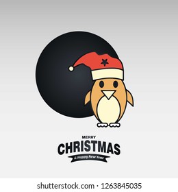 Christmas card with creative elegant design and light background vector