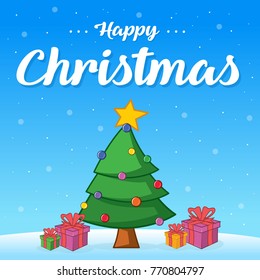 Christmas card cute design style
