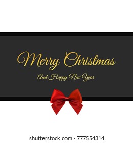 Christmas card with dark background