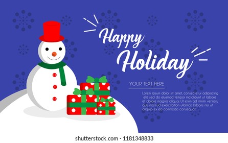 Christmas Card for December Holidays