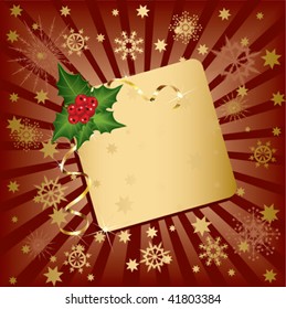 Christmas card. Christmas decorate background