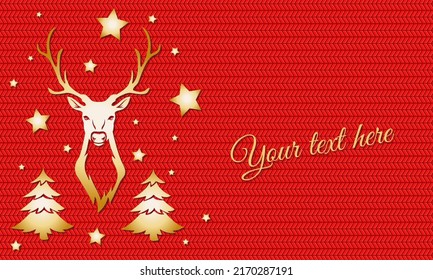 christmas card with decorative elements vector