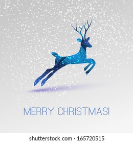 Christmas Card with Deer