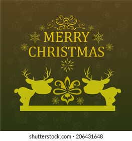 Christmas Card with deer