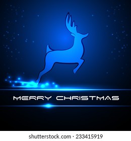 Christmas card with deer