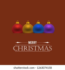 Christmas card design with elegant design 