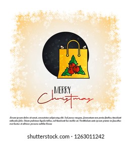 Christmas card design with elegant design and elegant background