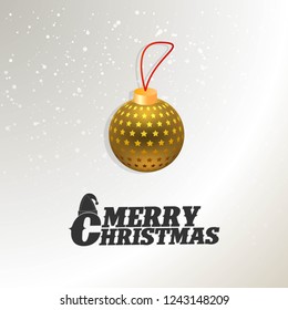 Christmas card design with elegant design and creative background vector