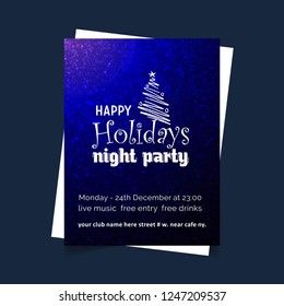 Christmas card design with elegant design and creative background vector