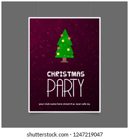 Christmas card design with elegant design and creative background vector