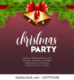 Christmas card design with elegant design and creative background vector
