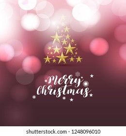 Christmas card design with elegant design and creative background vector