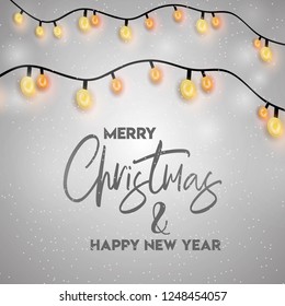 Christmas card design with elegant design and creative background vector