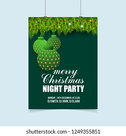 Christmas card design with elegant design and creative background vector