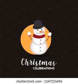 Christmas card design with elegant design and dark background vector
