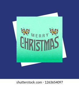 Christmas card design with elegant design and dark background ve