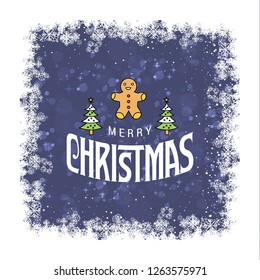 Christmas card design with elegant design and light background v