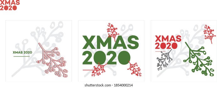 Christmas card design / graphic template