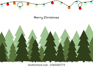 Christmas Card Design. Greeting card Merry Christmas or Happy New Year or a greeting winter. Vector illustration