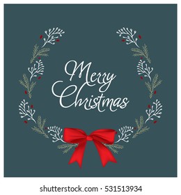 Christmas Card design. Merry Christmas. Hand drawn vector illustration.