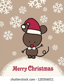 Christmas Card Design With Mouse