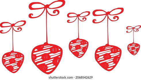 Christmas card design for print or use as poster, card, flyer or T Shirt