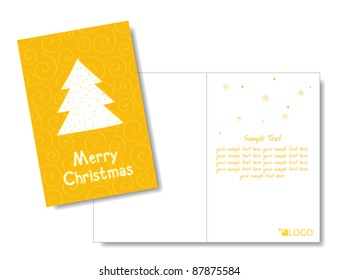 Christmas card design template