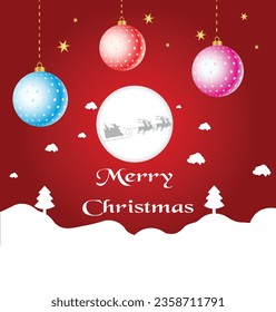 christmas card design in vector