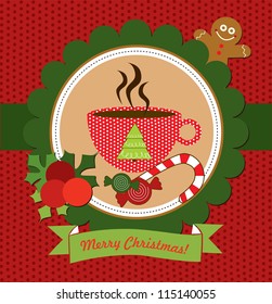 christmas card design. vector illustration