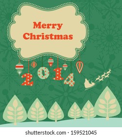 christmas card design. vector illustration