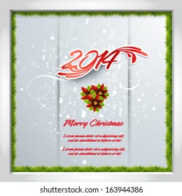 Christmas card design. Vector illustration 