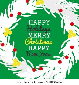 christmas card design. vector illustration