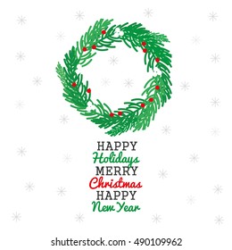 christmas card design. vector illustration