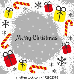 christmas card design. vector illustration