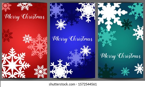 Christmas card designs vector templates