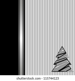 christmas card with different decorations vector