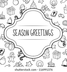 Christmas card doodle