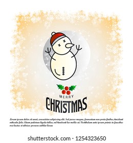 Christmas card with elegant design vector