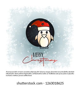 Christmas card with elegant design vector