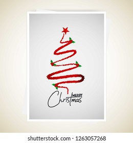 Christmas card with elegant design vector
