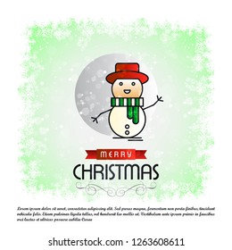 Christmas card with elegant design vector