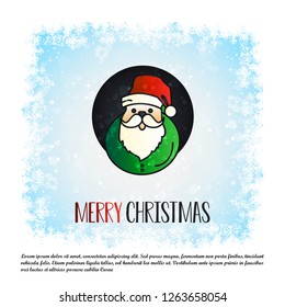 Christmas card with elegant design vector