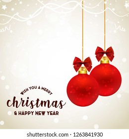 Christmas card with elegant design vector