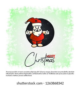 Christmas card with elegant design vector