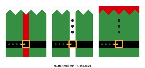 Christmas card elf. Vector graphics