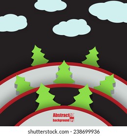 Christmas card.  Eps10 Vector illustration
