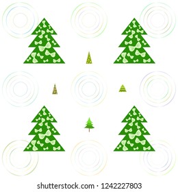 Christmas card, fir tree, vector background