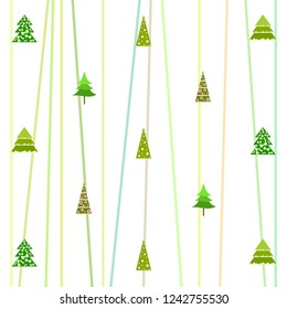 Christmas card, fir tree, vector background